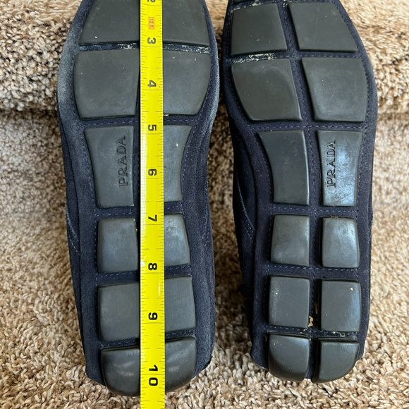 Prada Women's Navy Suede Ankle Booties - Picture 11 of 14